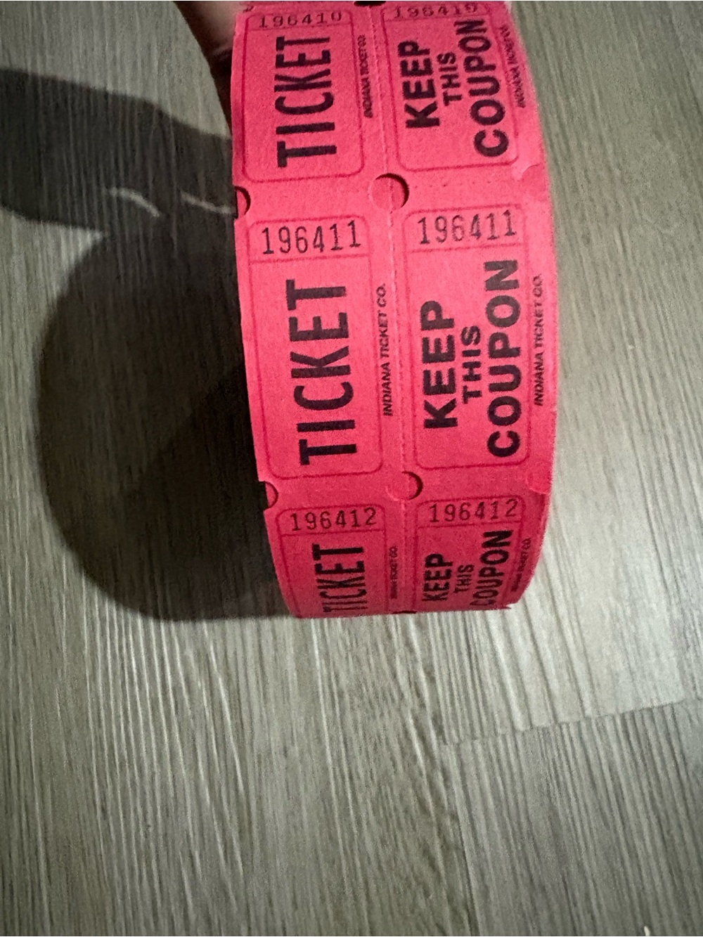 Red Raffle Tickets Roll - Unbranded - Picture 6 of 6
